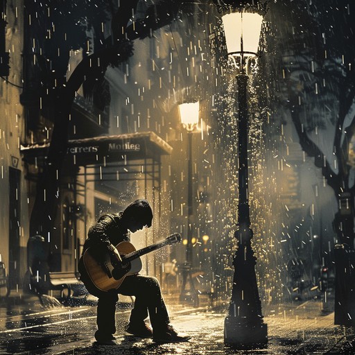 A tear jerking blues guitar piece that fills the air with an overwhelming sense of isolation. The gentle slides and bends of the guitar strings conjure images of solitude and rainy cityscapes, creating an emotionally charged listening experience.