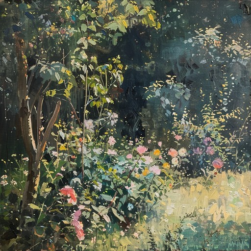 An orchestral piece that captures the grace and tranquility of a golden garden in full bloom. Featuring elegant string arrangements, the composition paints a vivid picture of sunlight filtering through leaves, flowers swaying gently in the breeze, and the serene beauty of nature. Ideal for moments of reflection, meditation, or simply appreciating the natural world.