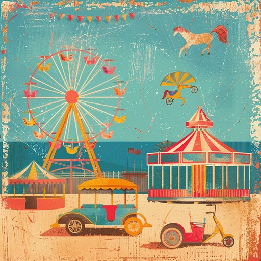 Transport back to childhood carnivals with orchestral waltz, featuring nostalgic melodies and whimsical keys, conjuring up images of colorful rides and joyful laughter