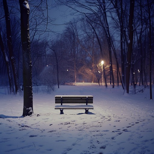 A sorrowful instrumental piece evoking a sense of loneliness during the holiday season, with slow, mournful piano melodies drifting through a quiet winter night, capturing the deep feeling of missing loved ones.