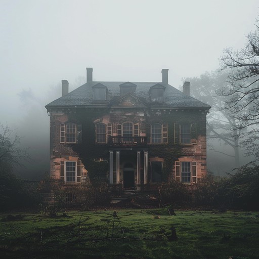 Experience a hauntingly dark ambient piece, layered with deep gothic drones and unsettling whispering elements, evoking a sense of eerie foreboding and sinister unease