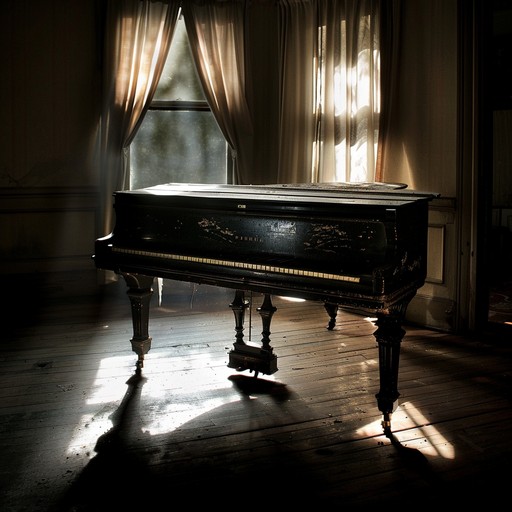 This piece dives into the depths of human emotion, presenting a melancholic and dramatic journey through an evocative piano performance. The composition captures the essence of yearning, lingering in the soul with its hauntingly beautiful and poignant notes. Each chord progression unfolds a story of unfulfilled dreams and lingering pasts, drawing the listener into a deep, reflective state.