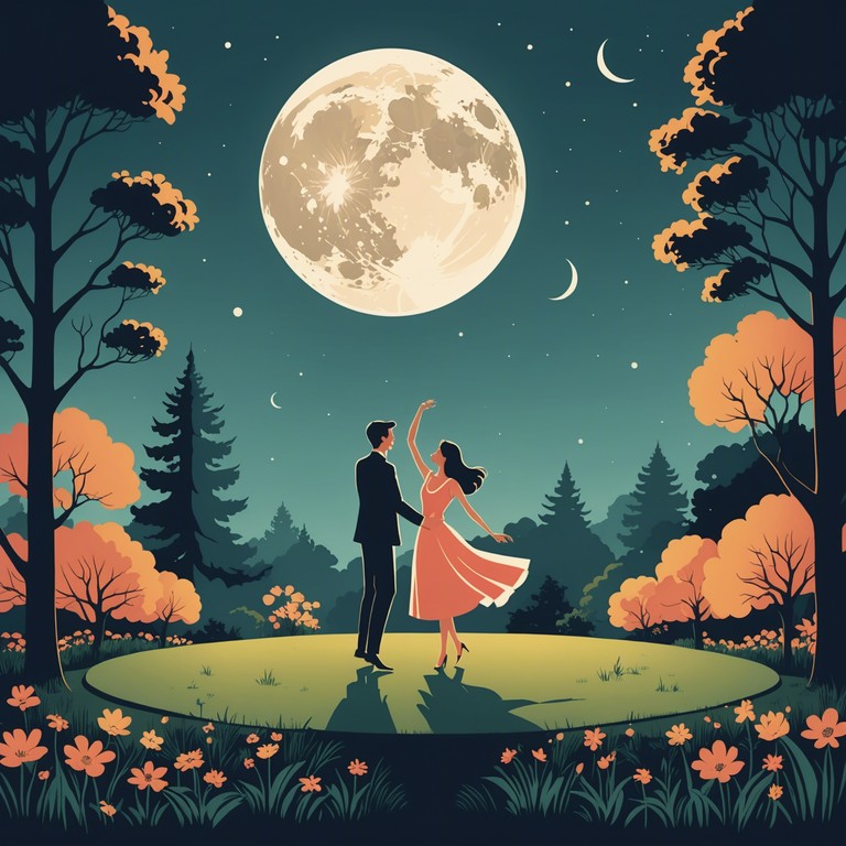 This composition evokes the tender feelings of a romantic dance shared between lovers under the soft glow of a full moon. The music flows with grace and delicacy, mirroring the gentle caress of moonlight against a backdrop of quiet intimacy. Full of nuance and subtle emotional shifts, the waltz carries listeners through a narrative of love, whispered promises, and heartfelt connections.