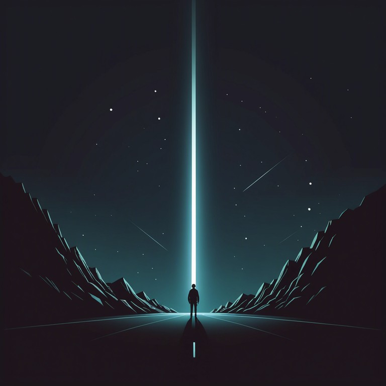 Explore the depths of fear and unknowing with a composition that uses suspenseful synthesizer melodies to create an atmosphere dense with tension and the allure of the unknown footsteps in a foggy landscape.