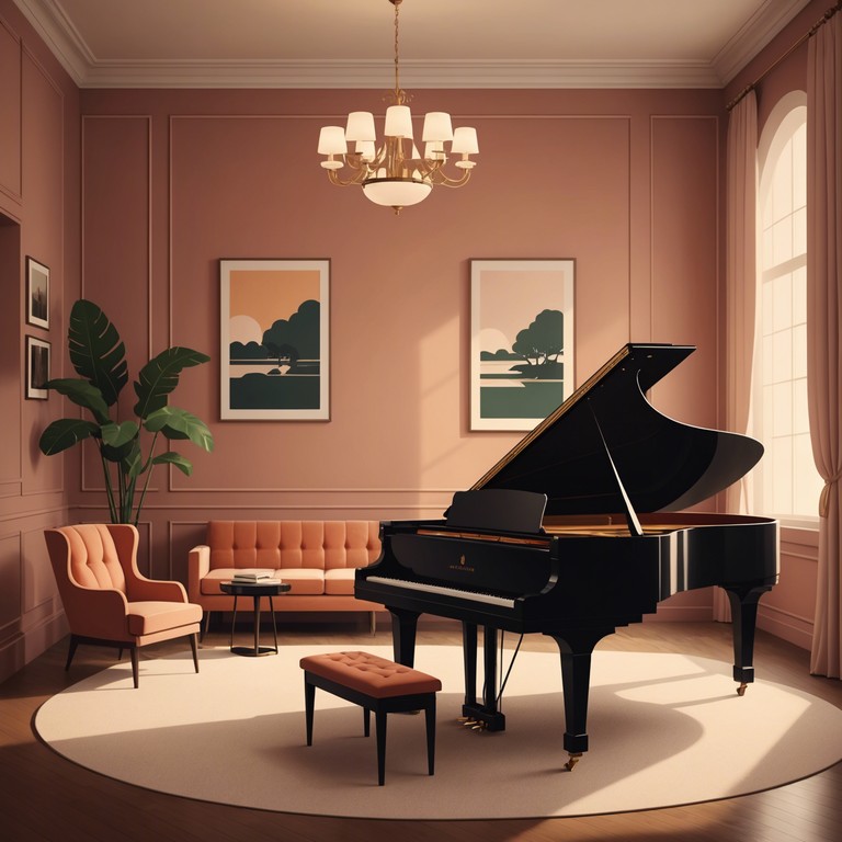 Imagine a peaceful evening where soft piano notes float through a dimly lit cabaret, bringing a sense of calm and elegance. This alternative version holds onto the essence of tranquility and sophistication, perfect for an evening of introspection or a quiet dinner.