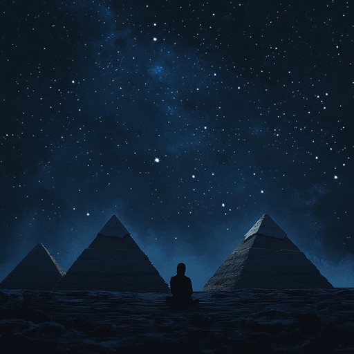 Delve further into a sonic journey through time, as ethereal melodies on a bamboo flute call forth images of pharaohs, pyramids, and the enigmatic sphinx, invoking a deep connection to a world long vanished but eternally resonant in our collective memory.