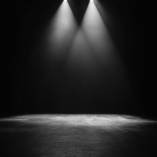 A somber violin tune resonates in a dark, deserted theatre hall, creating an atmosphere of intense solitude and melancholy. Each note is carefully placed, enhancing the expression of loneliness and isolation. The piece builds slowly, capturing the essence of a deserted stage after the final act