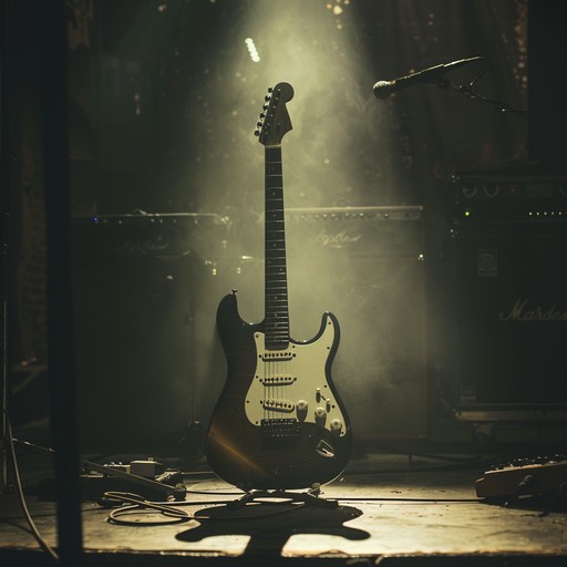 An electric guitar stands alone, delivering melancholic yet defiant chords and introspective riffs. Each note is imbued with a sense of raw emotion and youthful resistance, evoking the spirit of rebellious sadcore. The dynamic interplay between notes draws listeners into a deep state of introspection and longing