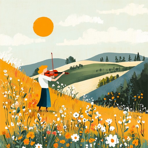 Enjoy the essence of a sunny day on a picturesque hillside with a cheerful capriccio. The composition features light hearted melodies and whimsical rhythms, creating a joyful, carefree atmosphere. This tune perfectly captures the playful spirit of nature, evoking a sense of happiness and contentment in the listener.