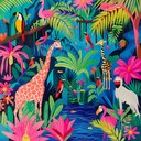 upbeat energetic song filled with groovy animal sounds.