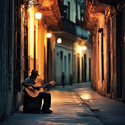 An instrumental afro cuban composition that captures the essence of solitude in havana as the sun sets, blending melancholic rhythms with soulful melodies to evoke feelings of loneliness and reflection.