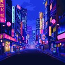 brings back fond tokyo cityscape neon memories