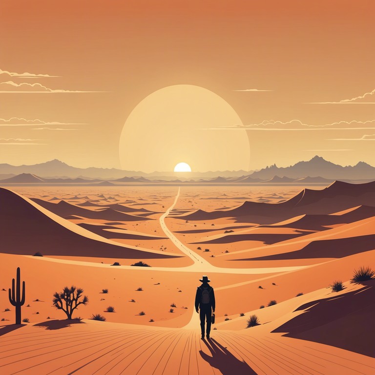 This track embarks on a mystical journey through the sand swept landscapes of the desert, where each note resonates with the vastness and the enigmatic aura of ancient lands. The music seamlessly blends traditional instruments with hypnotic rhythms, invoking images of mirages that dance in the heat of the sun