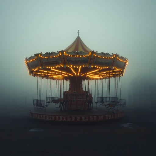 An unsettling instrumental polka that melds traditional upbeat rhythms with eerie, dissonant melodies creating a haunting atmosphere reminiscent of an abandoned carnival