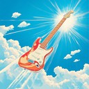 an upbeat instrumental rock song with joyful electric guitar melodies