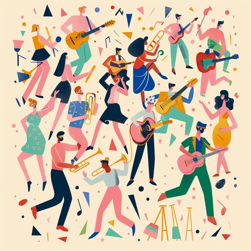 An energetic and funky instrumental track that captures the essence of celebration with groovy guitar riffs, infectious bass lines, tight drumming, and vibrant brass sections. Perfect for uplifting and joyful moments.