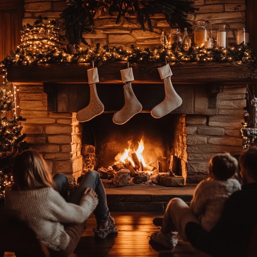 A gentle and heartwarming instrumental track that embodies the cozy and loving atmosphere of gathering around the hearthside during the holiday season. The soft melodies, intertwined with subtle, warm instrumentation, create a peaceful and nostalgic feel, evoking the spirit of togetherness and warmth during the holidays.