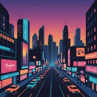 dynamic city light inspired lively track