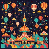 trippy tones blend with festive carnival music.