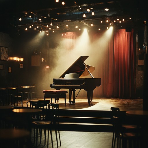 Dive into a dreamy cabaret performance cloaked in velvet shadows, guided by the ethereal tones of an enchanting piano. This track weaves a mysterious narrative with subtle hints of nostalgia and wistful longing, perfect for dimly lit lounges or otherworldly theatre scenes.