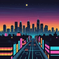 energetic beat meets urban nighttime vibes