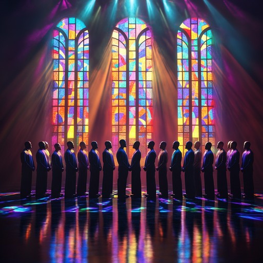 An uplifting contemporary gospel piece where a dynamic choir elevates the spirit with powerful vocals and harmonies, infusing traditional gospel with modern elements to captivate and energize its audience.