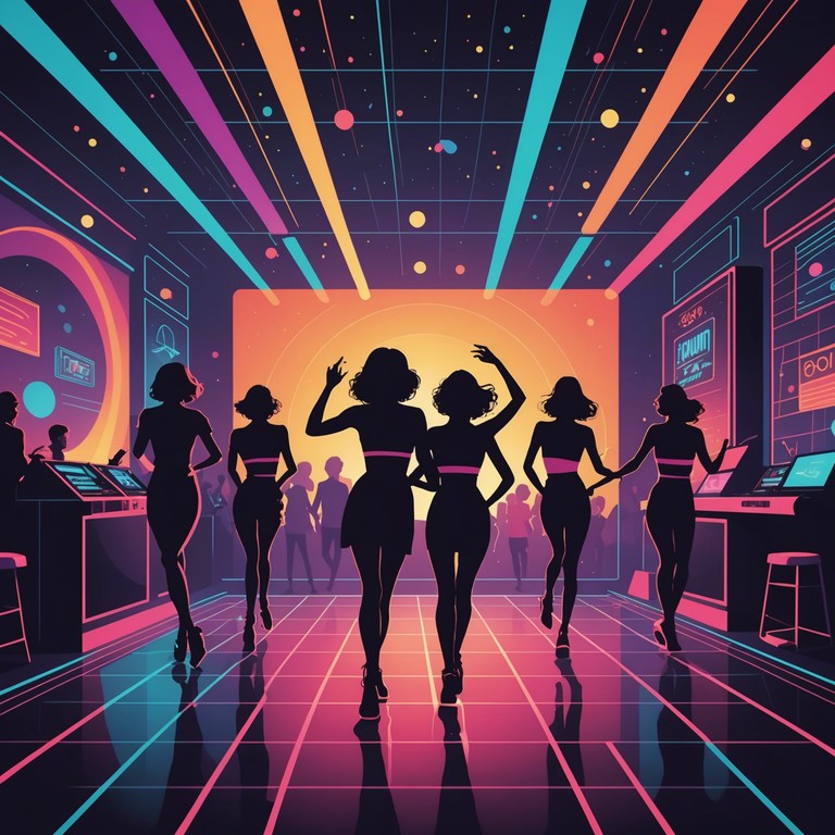 An exhilarating dancepop track featuring intense electronic beats and shimmering synth waves that create the perfect backdrop for a high energy night out. This track combines pulsating rhythms with a melodic interplay of synthetic instruments to energize and uplift.