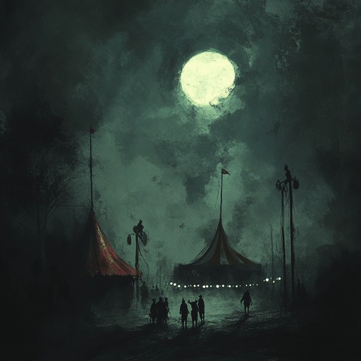 Step into an eerie carnival where shadows dance to haunting melodies and whimsical darkness. The blend of jazz rhythms, dramatic orchestral elements, and cabaret vibes transports you to a moonlit, twisted fairground. Lush strings, bold brass, and mischievous woodwinds paint a vibrant yet sinister picture, stirring both fascination and unease.