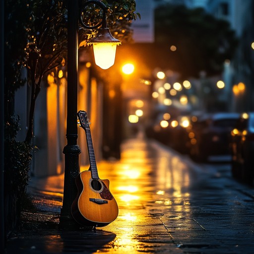 This composition blends smooth jazz guitar with the rhythmic nature of stomp music, creating an inviting, laid back atmosphere. The gentle percussion adds depth without overpowering the relaxing, melodic flow.