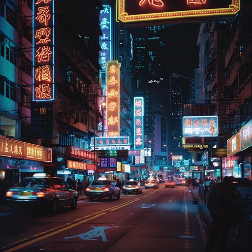 Feel the adrenaline surge with each beat as synthesizers portray the vibrant energy of a city alive at night. Pulsating rhythms capture the essence of speeding through neon filled streets, creating a soundscape charged with nocturnal thrill.