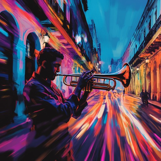 A pulsating instrumental piece that combines vibrant latin percussion with dynamic jazz elements, creating a thrilling atmosphere reminiscent of a high speed chase through the lively streets of havana.