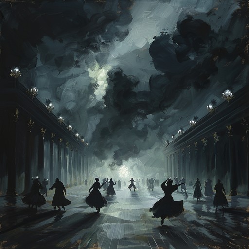 An orchestral piece combining classical structure with dissonance to depict an angry, swirling waltz. The violin's stormy melodies embody fury in motion, creating a tempestuous dance.