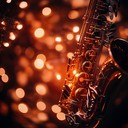 gentle saxophone tones weaving through a tranquil night atmosphere