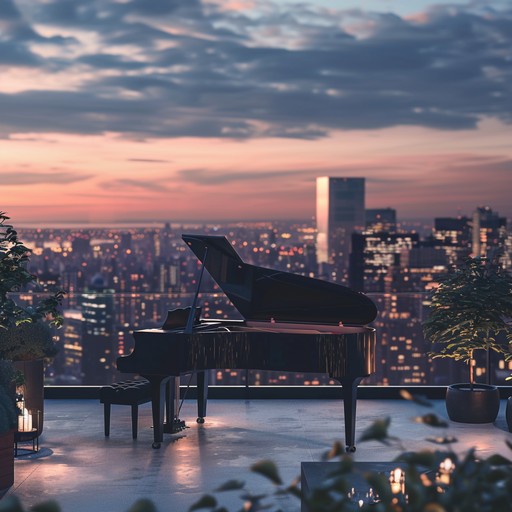 An intricate piano composition that gracefully merges with the ambient sounds of the city. The distant hum of traffic, moments of silence, and subtle urban noises create a rich soundscape, evoking a deep sense of nostalgia and reflection.