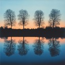 a gentle composition capturing the essence of evening calmness.