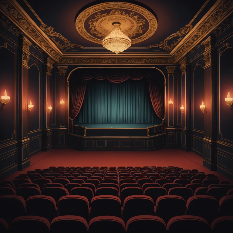 Step into an antique cabaret theatre, where echoes of the past blend with the soft tinkle of a piano. Each note reverberates through the aged velvet drapes, conjuring stories and emotions long buried. This track is like a gentle yet haunting caress, pulling you into a serene yet slightly eerie embrace.