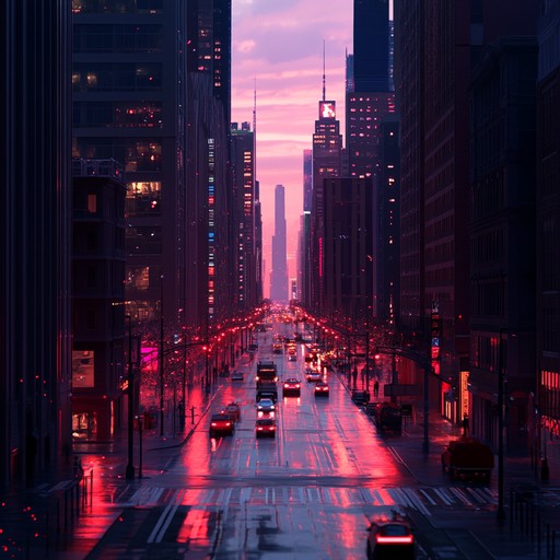 A vibrant instrumental piece combining unmistakable grooves with a relaxed r&b style. Bass guitar and rhythmic elements create a late night cityscape mood under neon lights.