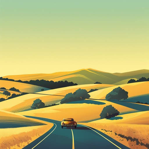 This instrumental evokes the feeling of driving down a sunlit, winding country road. The upbeat guitar, cheerful harmonica, and steady percussion create a joyful, carefree vibe, perfect for a warm summer day adventure.