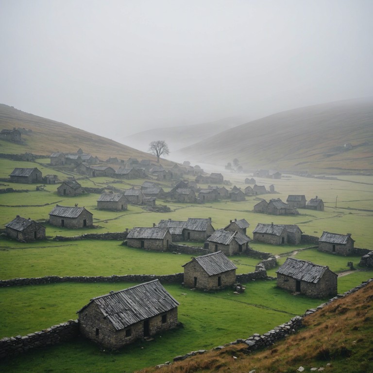 The composition explores the haunted memories of a long abandoned village. Melancholic melodies played on an acoustic guitar, combined with the backdrop of a ghostly atmosphere, evoke the eerie stillness and whispered secrets of the past. The track serves as a bridge connecting an ancient folklore with the modern sense of curiosity and fear of the unknown.