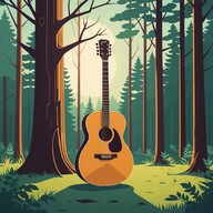 calming acoustic tunes among nature sounds