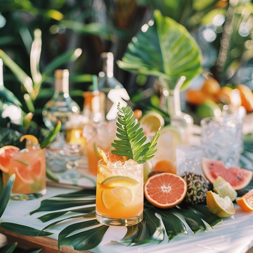 Experience a seamless fusion of tropical jazz rhythms with modern lounge vibes. The lively beats and exotic melodies create a spirited yet relaxed atmosphere, painting a picture of a sophisticated cocktail hour by the sea.