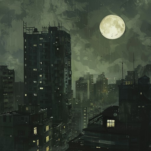 Dive into the eerie soundscape of a midnight city with aggressive bass riffs and haunting synth melodies that convey a sense of being hunted in a dystopian world. The track's dynamic range enhances the overall foreboding atmosphere.