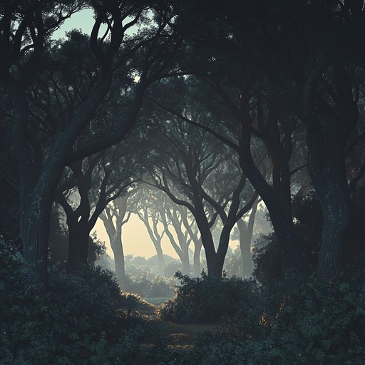 Experience the dark allure of an ancient forest with haunting melodies that echo through the trees, bringing to life the whispers of long forgotten tales and secrets. Each note weaves a tapestry of nature's mystical and shadowy essence.