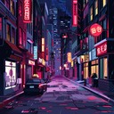 energetic jazz house with vibrant nighttime city vibe