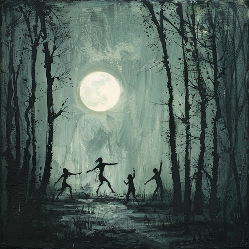 An intense composition combining wild rhythms and eerie melodies, evoking a whirlwind dance of witches under the moonlight. Enigmatic and full of primal energy, this piece uses layered acoustic instruments to create a haunting and frenetic atmosphere.