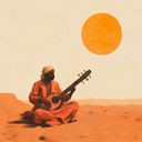 intense hindustani raga invoking desert's fierce energy.