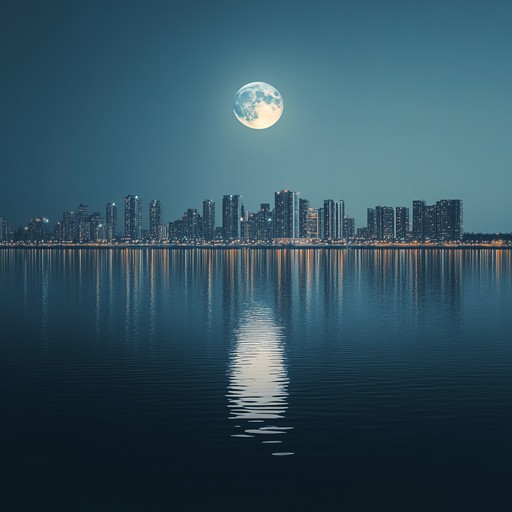 A breezy blend of smooth synths and soft percussion that captures the serene spirit of a moonlit cityscape, blending the gentle grooves of new jack swing with a soulful, peaceful ambiance.