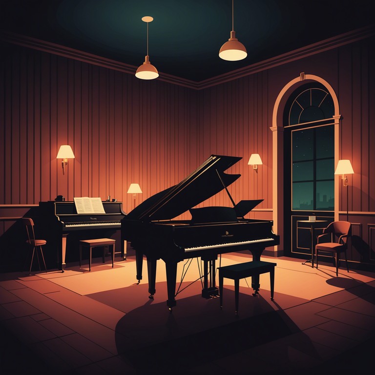 A deeply evocative track, featuring smooth piano melodies that reverberate through a dark, intimate cabaret setting. Reminiscent of the timeless jazz clubs where emotions run as deep as the music, the song pulls listeners into a narrative of love, loss, and reflection. The slow, graceful fall of velvet curtains adds a visual metaphor for the gentle closing of a chapter, enveloped in the warmth of soulful cabaret sounds.