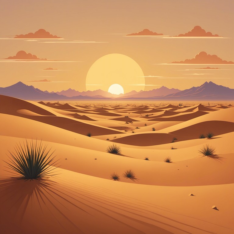 A track that encapsulates the beauty of a saharan sunrise with cheerful melodies played on ethnic instruments, creating a feeling of warmth and optimism.