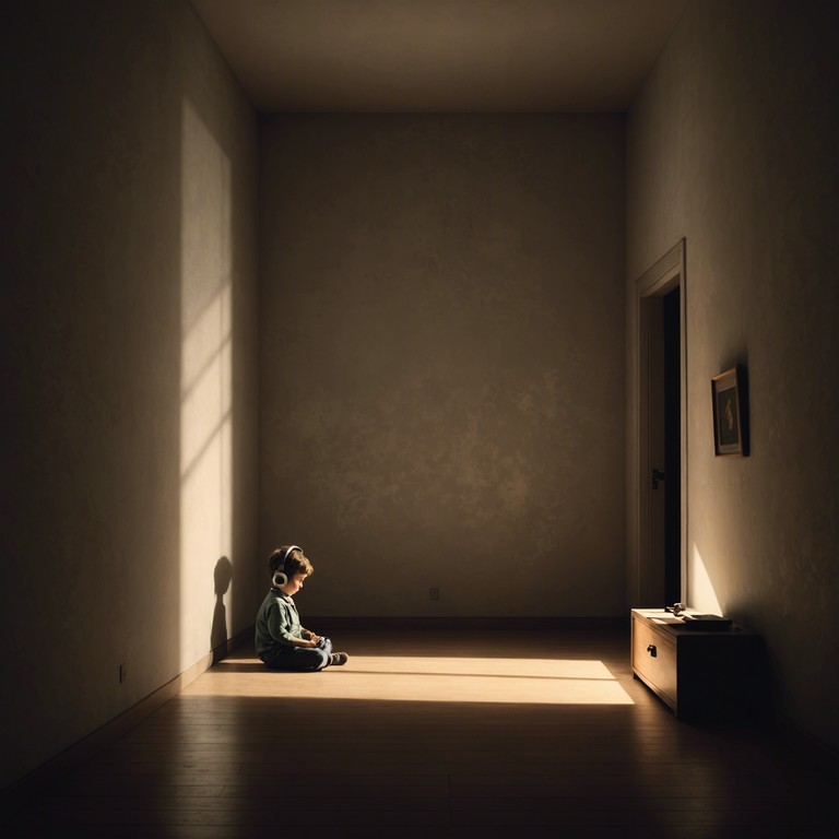 An instrumental journey through the serene, reflective echoes of a music box, playing melodies that tenderly tug at the heartstrings of lost childhood days, inviting a deep emotional connection with the innocent past.